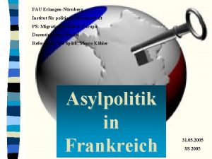 FAU ErlangenNrnberg Institut fr politische Wissenschaft PS Migrationspolitik