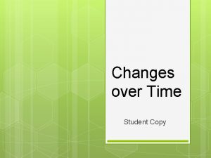Changes over Time Student Copy Darwins Theory Charles