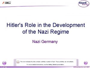 Hitlers Role in the Development of the Nazi