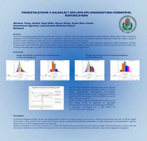TAPASZTALATAINK A KALKULLT GFR GFR EPI DIAGNOSZTIKAI SZEREPVEL