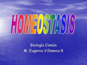 Biologa Comn M Eugenia Villaseca R Etimologa El