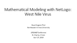 Mathematical Modeling with Net Logo West Nile Virus