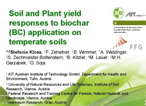 Soil and Plant yield responses to biochar BC