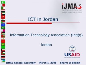 ICT in Jordan Information Technology Association intj Jordan