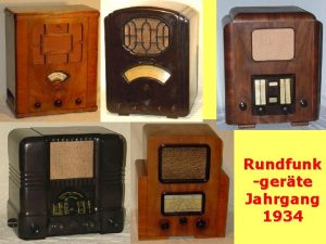 Rundfunk gerte Jahrgang 1934 Pausenzeichen und Kennrufe Reichssender