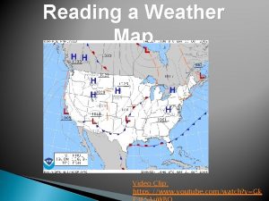 Reading a Weather Map Video Clip https www