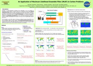 An Application of Maximum Likelihood Ensemble Filter MLEF