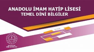 ANADOLU MAM HATP LSES TEMEL DN BLGLER 1