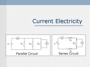Current Electricity Parallel Circuit Series Circuit What You