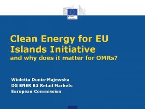 Clean Energy for EU Islands Initiative and why