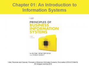 Chapter 01 An Introduction to Information Systems Stair