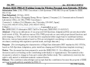 July 2003 doc IEEE 802 15 03097 r