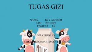 TUGAS GIZI NAMA EVY ALPUTRI NIM 1621 U