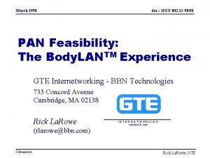 March 1998 doc IEEE 802 11 9898 PAN