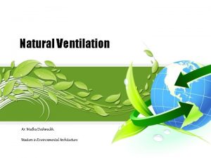 Natural Ventilation Ar Medha Deshmukh Masters in Environmental