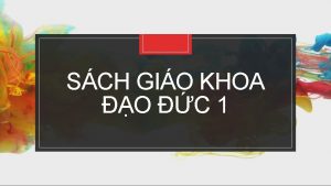 SCH GIO KHOA O C 1 QUAN IM