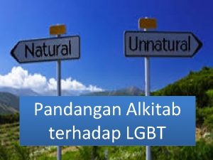 Pandangan Alkitab terhadap LGBT Homoseks ada dalam Gereja