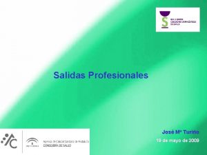 Salidas Profesionales Jos M Turio 19 de mayo