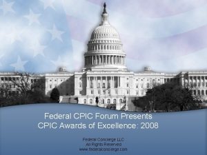 Federal CPIC Forum Presents CPIC Awards of Excellence