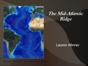 The MidAtlantic Ridge Lauren Winner http www cliffshade