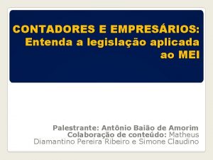 CONTADORES E EMPRESRIOS Entenda a legislao aplicada ao