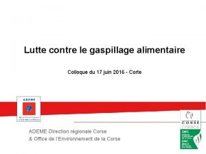 Lutte contre le gaspillage alimentaire Colloque du 17