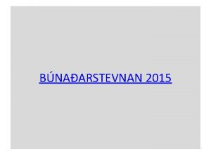 BNAARSTEVNAN 2015 SKR 24 Januar 2015 Kl 11