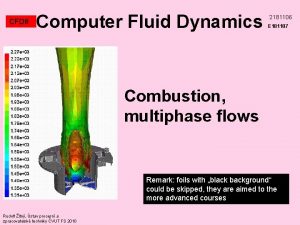 CFD 8 Computer Fluid Dynamics 2181106 E 181107