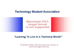 Technology Student Association Learning To Live In A