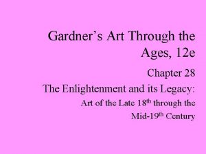 Gardners Art Through the Ages 12 e Chapter