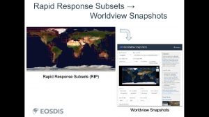 Worldview Snapshots Who uses LANCE products and what
