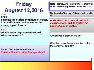 Friday August 12 2016 GPS SPS 2 goal