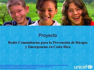 Proyecto Redes Comunitarias para la Prevencin de Riesgos