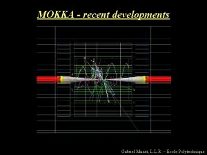 MOKKA recent developments 1 Gabriel Musat L L