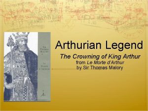 Arthurian Legend The Crowning of King Arthur from