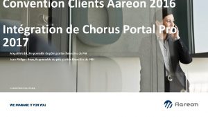 Convention Clients Aareon 2016 Intgration de Chorus Portal