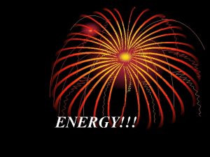 ENERGY Part One Basics and Definitions Energy is