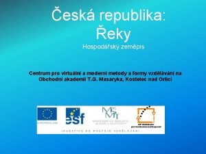 esk republika eky Hospodsk zempis Centrum pro virtuln