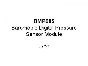 BMP 085 Barometric Digital Pressure Sensor Module TYWu