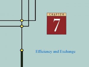 Efficiency and Exchange The Domain of Markets u