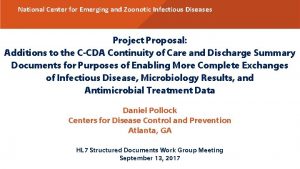 National Center for Emerging and Zoonotic Infectious Diseases