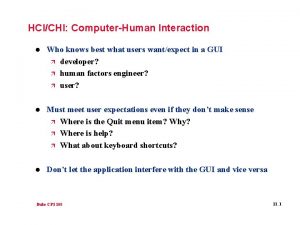 HCICHI ComputerHuman Interaction l Who knows best what