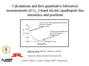 Calculations and first quantitative laboratory measurements of O