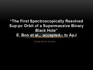 The First Spectroscopically Resolved Suppc Orbit of a