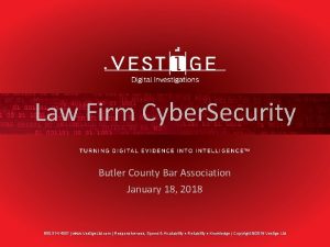 Law Firm Cyber Security Butler County Bar Association