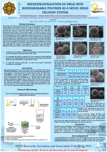 ID 3 0 2 MICROENCAPSULATION OF DRUG INTO