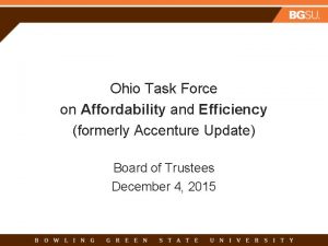 Ohio Task Force on Affordability and Efficiency formerly