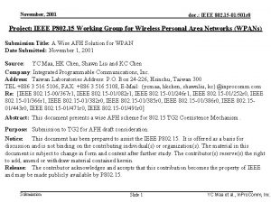 Integrated Programmable Communications Inc November 2001 doc IEEE