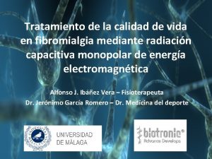 Tratamiento de la calidad de vida en fibromialgia