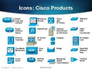 Icons Cisco Products Router Color and subdued Workgroup